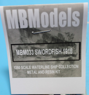 U-Boot "Swordfish" (1 St.) GB 1916 MB-Modelle MB 33K